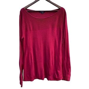 Chadwicks of Boston Burgundy Red Sweater Size XL Long Sleeve Wide Neck
